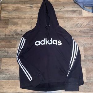 Adidas black and white hoodie